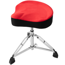 Load image into Gallery viewer, Gator GP-DTH-ASD-RD Drum Throne, Air Glide Saddle Seat w/ Pneumatic Height Adjustment, Red-Easy Music Center
