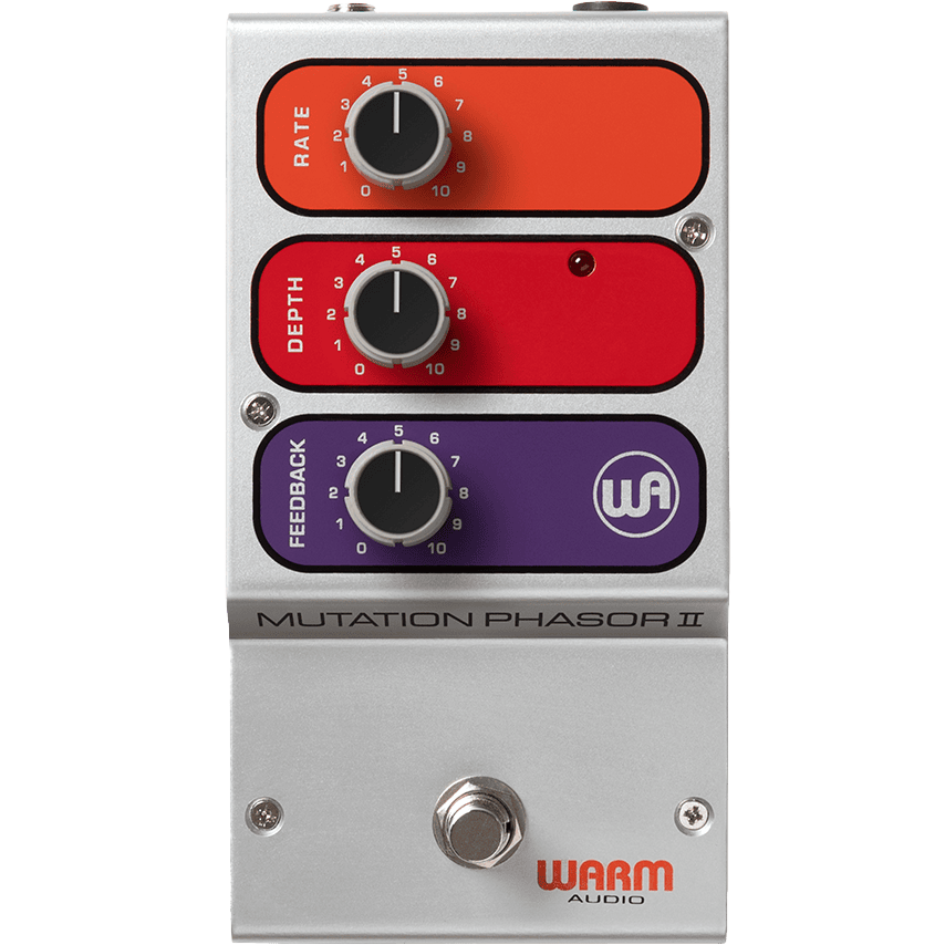 Warm Audio MUTATION-PHASOR-II Electro-Optical Phase-Shifting Pedal w/ Feedback Circuit-Easy Music Center