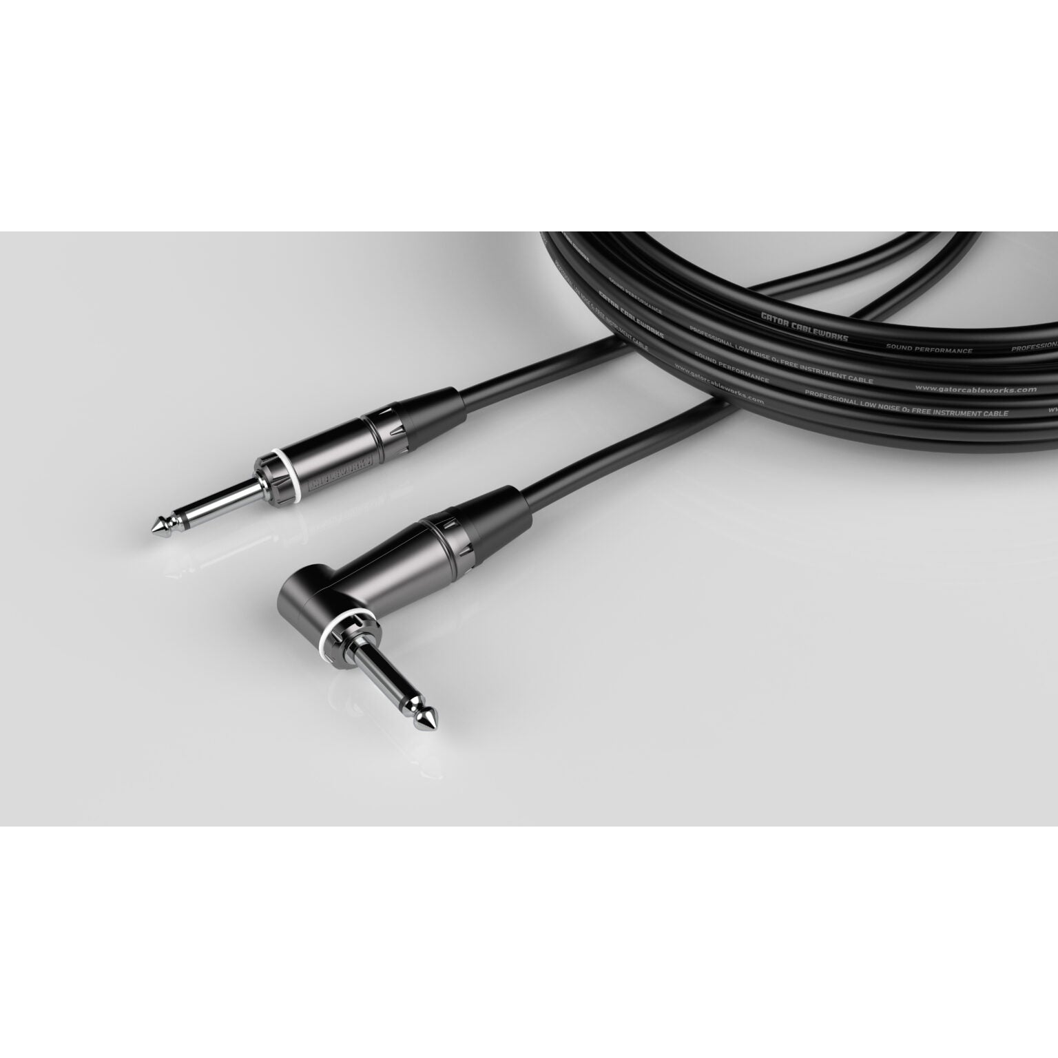 Gator Instruments Gator GCWC-INS-10RA 10ft Instrument Cable, Composer Series, Straight t ...