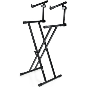 Gator GFW-KEY-5100X Deluxe 2-Tier Keyboard Stand-Easy Music Center