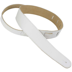 Henry Heller HCAP25-WHT 2.5" Leather Strap, White-Easy Music Center