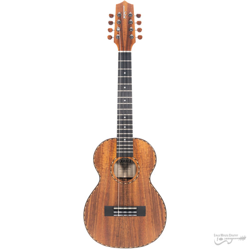 Kamaka HF-38D Deluxe Koa 8-String Tenor Ukulele (#230206)-Easy Music Center