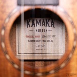 Kamaka HF-38D Deluxe Koa 8-String Tenor Ukulele (#231228)-Easy Music Center
