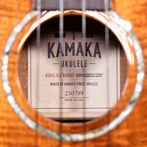 Kamaka HF-3D2 Deluxe Koa Tenor Ukulele (#230799)-Easy Music Center