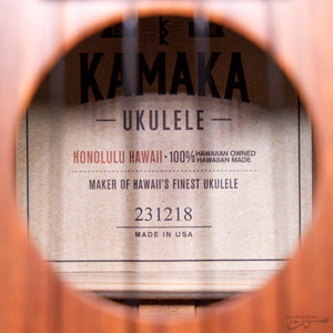 Kamaka HF2 Koa Concert Ukulele (#231218)-Easy Music Center