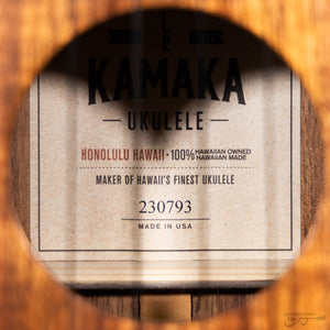 Kamaka HF3 Koa Tenor Ukulele (#230793)-Easy Music Center