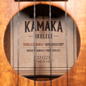 Kamaka HF3 Koa Tenor Ukulele (#231223)-Easy Music Center