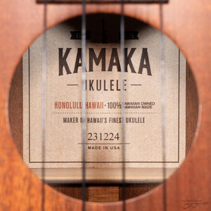Kamaka HF3 Koa Tenor Ukulele (#231224)-Easy Music Center