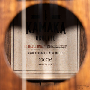 Kamaka HF38 Koa 8-String Tenor Ukulele (#230795)-Easy Music Center