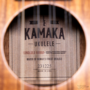 Kamaka HF38 Koa 8-String Tenor Ukulele (#231225)-Easy Music Center