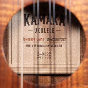 Kamaka HF38 Koa 8-String Tenor Ukulele (#240192)-Easy Music Center