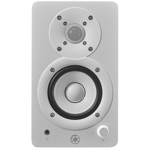 Yamaha HS3W 3.5" Powered Studio Monitors, Pair, White-Easy Music Center