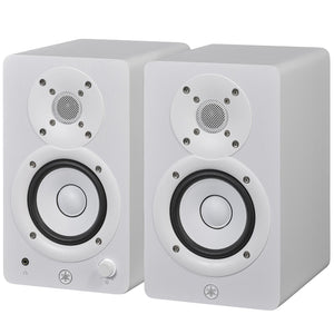 Yamaha HS3W 3.5" Powered Studio Monitors, Pair, White-Easy Music Center