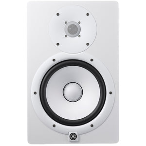 Yamaha HS8W 2 Way Bi-Amped Powered 8" Studio Monitor, White-Easy Music Center