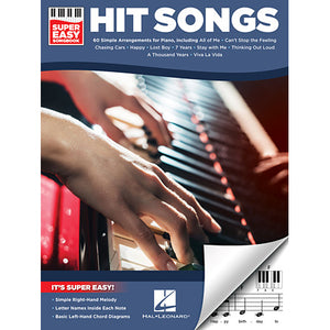 Hal Leonard HL00194367 Hit Songs - Super Easy Songbook-Easy Music Center