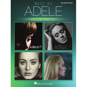 Hal Leonard HL00418023 Best of Adele for Big-Note Piano - 2nd Edition-Easy Music Center