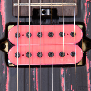 Charvel 297-5001-521 Pro-Mod San Dimas Style 1 Electric Guitar, HH, Floyd Rose, Ebony Fretboard - Neon Pink Ash (#KWC2110145)-Easy Music Center