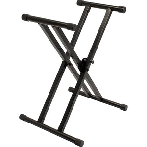 Ultimate IQ-X-3000 Heavy-Duty Double-Braced X-style Keyboard Stand w/ Memory Lock-Easy Music Center