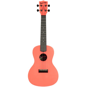 KALA KA-R-WMS-PK-C Concert Recycled Waterman Ukulele, Pink Dusk-Easy Music Center