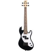 Load image into Gallery viewer, KALA UBASS-SB-BK-FS Solid Body UBASS, 4-String, Fretted, Black-Easy Music Center

