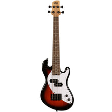 Load image into Gallery viewer, KALA UBASS-SB-TB-FS Solid Body UBASS, 4-String, Fretted, Tobacco Burst-Easy Music Center

