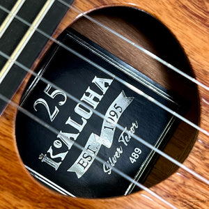 KoAloha KTM-25 Tenor Silver Series - 25th Anniversary Ukulele (#489)-Easy Music Center