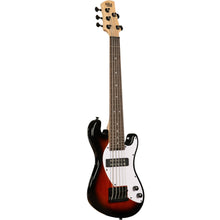 Load image into Gallery viewer, Kala UBASS-SB5-TB-FS Solid Body UBASS, 5-String, Fretted, Tobacco Burst-Easy Music Center
