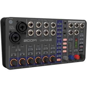 Zoom LIVETRAK-L6 LiveTrak L-6 Multi-Track Recording Mixer-Easy Music Center