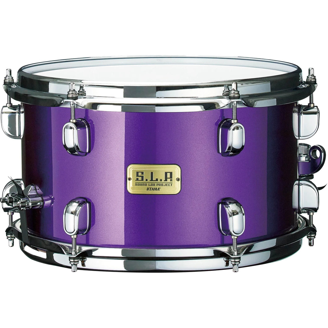 Tama LBU127CGPP 12x7 S.L.P. Signaure Clay Aeschliman Snare Drum, Mod Bubinga, Galactic Purple-Easy Music Center