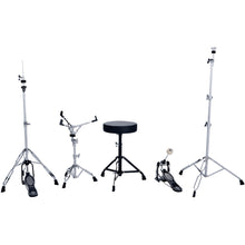 Load image into Gallery viewer, Ludwig LC19019 Accent Fuse Drumset, 5pc Kit w/ Hardware, NO CYM, - 20, 10, 12, 14, 14s - Blue Sparkle-Easy Music Center
