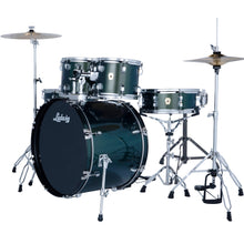 Load image into Gallery viewer, Ludwig LC195C5 Accent Drive Drumset, 5pc Full Kit w/ Hardware - 22, 10, 12, 16, 14s - Jade Dust-Easy Music Center
