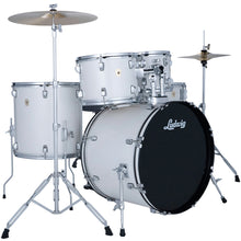 Load image into Gallery viewer, Ludwig LC195C7 Accent Drive Drumset, 5pc Full Kit w/ Hardware - 22, 10, 12, 16, 14s - Snow Dust-Easy Music Center
