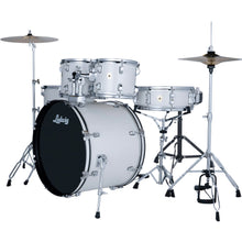 Load image into Gallery viewer, Ludwig LC195C7 Accent Drive Drumset, 5pc Full Kit w/ Hardware - 22, 10, 12, 16, 14s - Snow Dust-Easy Music Center
