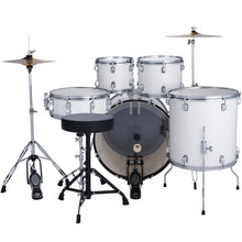 Load image into Gallery viewer, Ludwig LC195C7 Accent Drive Drumset, 5pc Full Kit w/ Hardware - 22, 10, 12, 16, 14s - Snow Dust-Easy Music Center
