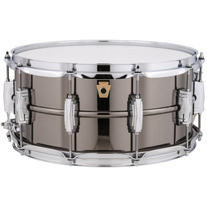Ludwig LB417 6.5x14" Black Beauty Snare Drum, Smooth Shell, Imperial Lugs-Easy Music Center