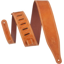 Load image into Gallery viewer, Levy M17BDS-TAN 2.5" Tan Butter Double Stitch 2.5-inch Wide Garment Leather Guitar Strap
