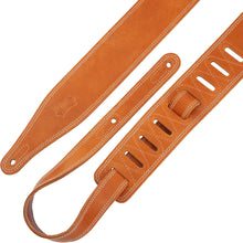 Load image into Gallery viewer, Levy M17BDS-TAN 2.5" Tan Butter Double Stitch 2.5-inch Wide Garment Leather Guitar Strap
