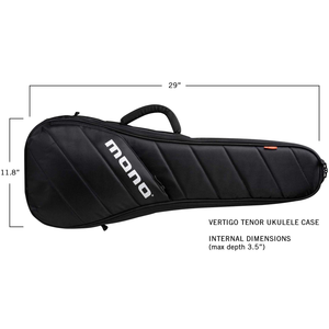 MONO M80-VUT-BLK Vertigo Tenor Ukulele Case, Black-Easy Music Center