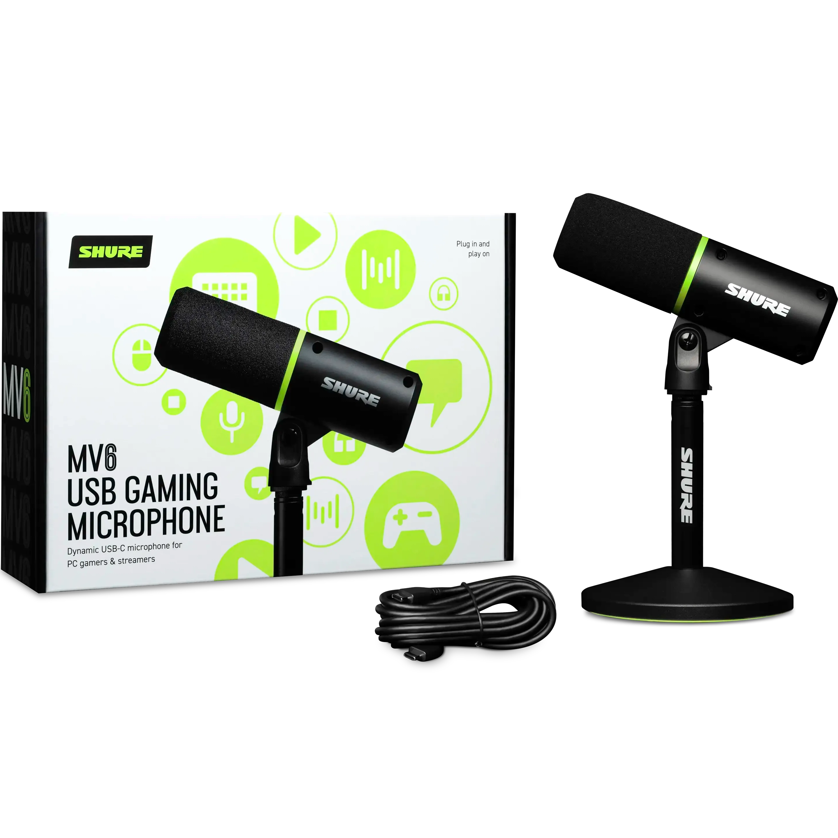 Amazon.com: Shure MV6 USB Gaming Microphone with Adjustable
