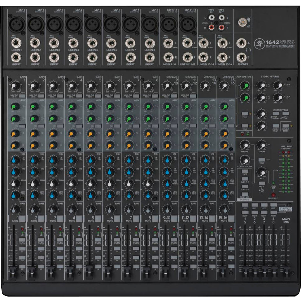 Mackie 1642VLZ4 16-channel Compact 4-bus Mixer-Easy Music Center