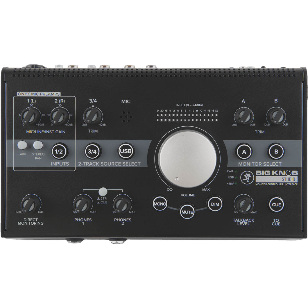 Mackie BIGKNOBSTUDIO 3x2 Studio Monitor Controller | 192kHz USB I/O-Easy Music Center