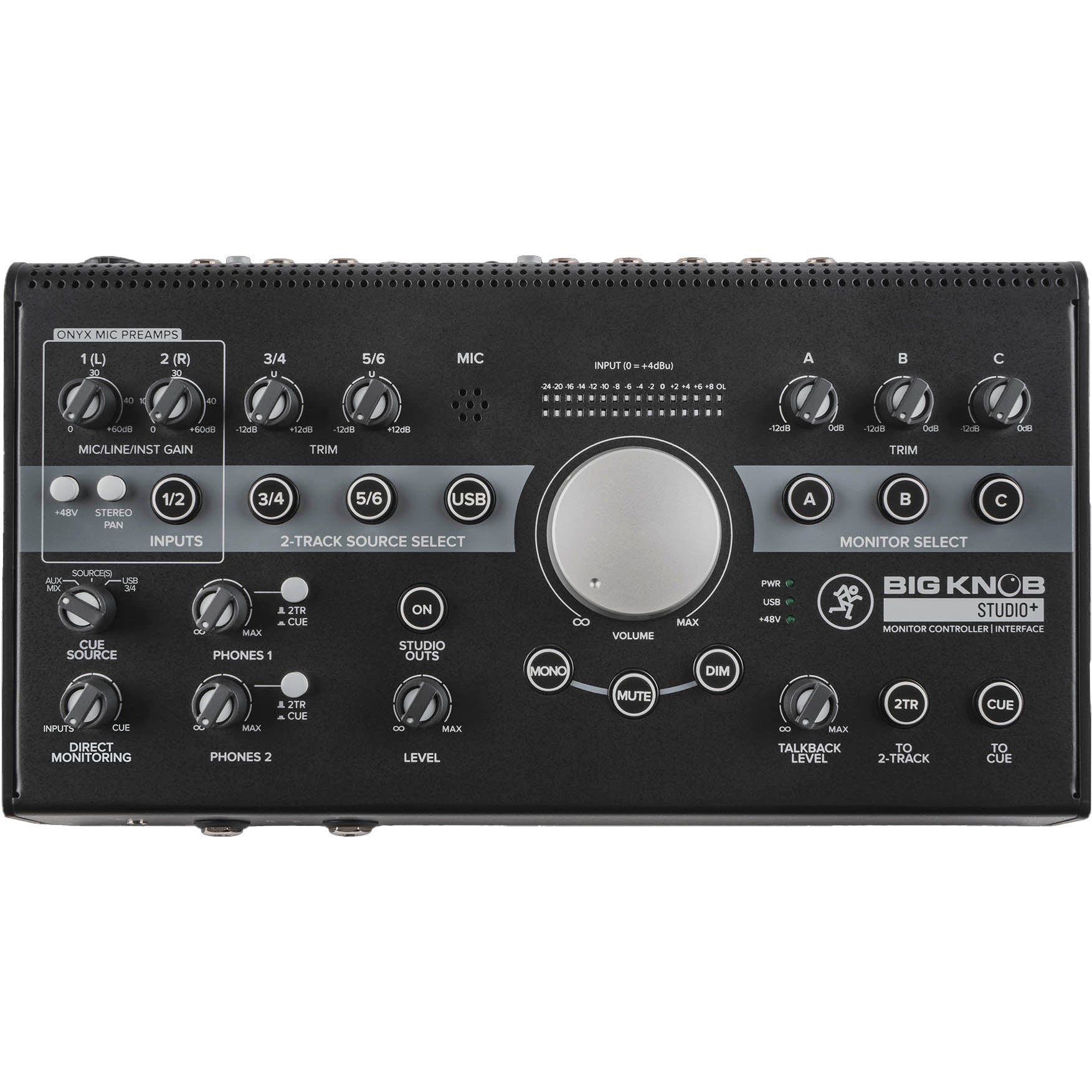 Mackie BIGKNOBSTUDIO+ 4x3 Studio Monitor Controller | 192kHz USB I