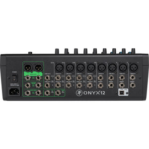 Mackie ONYX12 12-Channel Premium Analog Mixer with Multi-Track USB-Easy Music Center
