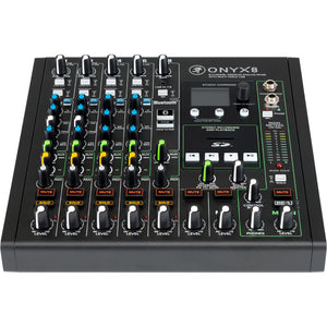 Mackie ONYX8 8-Channel Premium Analog Mixer with Multi-Track USB-Easy Music Center