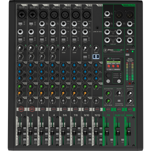 Mackie PROFX12V3+ 12-Channel Analog Mixer w/ Enhanced FX, USB Recording, and BT-Easy Music Center