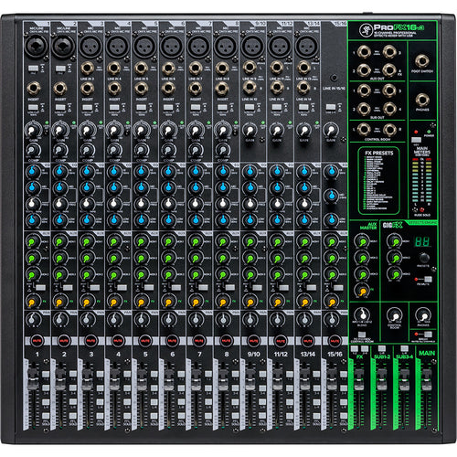 Mackie PROFX16V3 16 Channel 4-bus Professional Effects Mixer with USB-Easy Music Center
