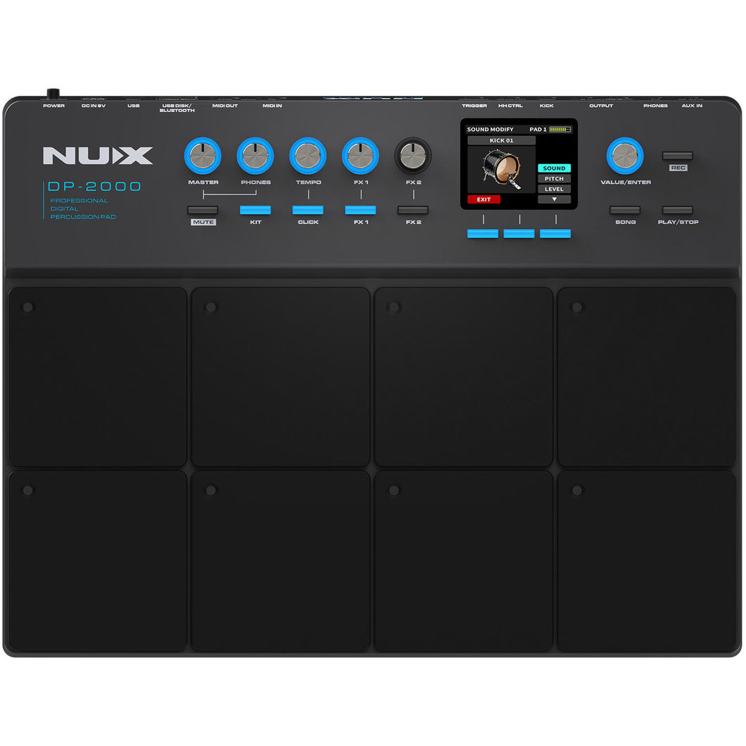 NUX DP-2000 Compact Percussion Pad w/ Case-Easy Music Center