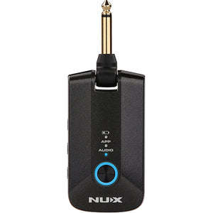 NUX MP-3 Mighty Plug Pro MP3 Guitar and Bass Modeling Headphone Amp with Bluetooth-Easy Music Center