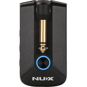 NUX MP-3 Mighty Plug Pro MP3 Guitar and Bass Modeling Headphone Amp with Bluetooth-Easy Music Center