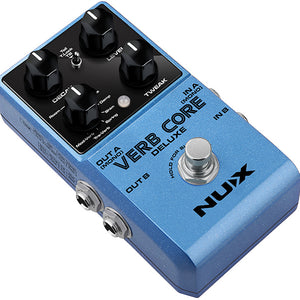 NUX VERBCORE-DELUXE Verb Core Deluxe Pedal with 8 Different Reverbs and Freeze-Easy Music Center